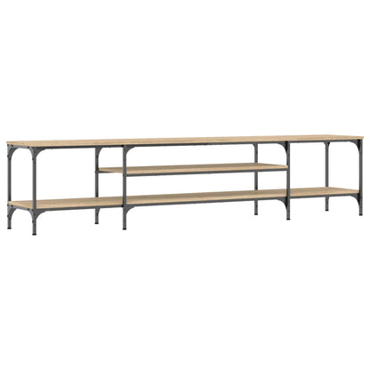 Tv-Meubel Bewerkt Hout En Ijzer Kleur 201 x 35 x 45 cm Sonoma eiken