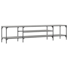 Tv-Meubel Bewerkt Hout En Ijzer Eiken 201 x 35 x 45 cm Grijs sonoma