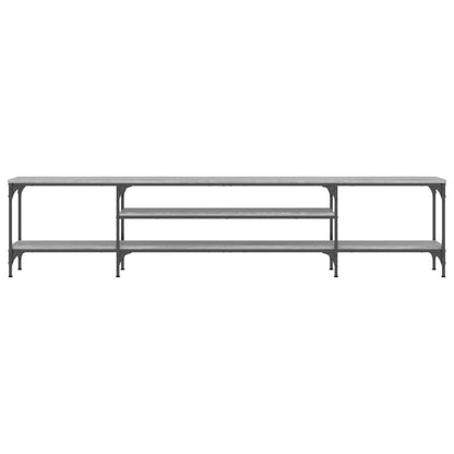 Tv-Meubel Bewerkt Hout En Ijzer Eiken 201 x 35 x 45 cm Grijs sonoma