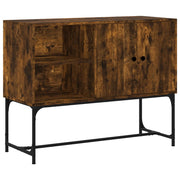 Dressoir 100x40x79,5 cm bewerkt hout gerookt eiken