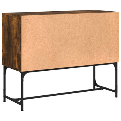 Dressoir 100X40X79,5 Cm Bewerkt Hout Gerookt Eikenkleurig