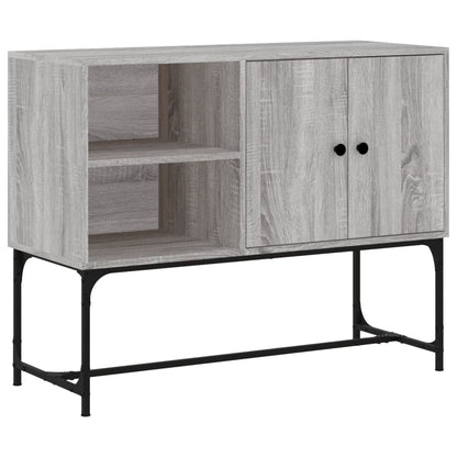 Dressoir 100X40X79,5 Cm Bewerkt Hout Grijs Sonoma Eikenkleurig