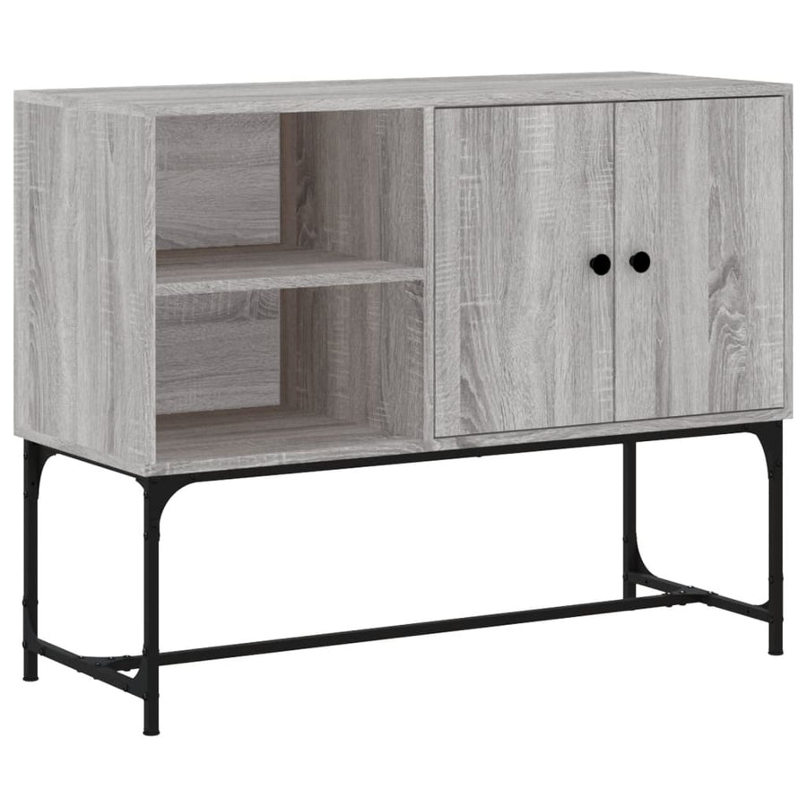 Dressoir 100X40X79,5 Cm Bewerkt Hout Grijs Sonoma Eikenkleurig