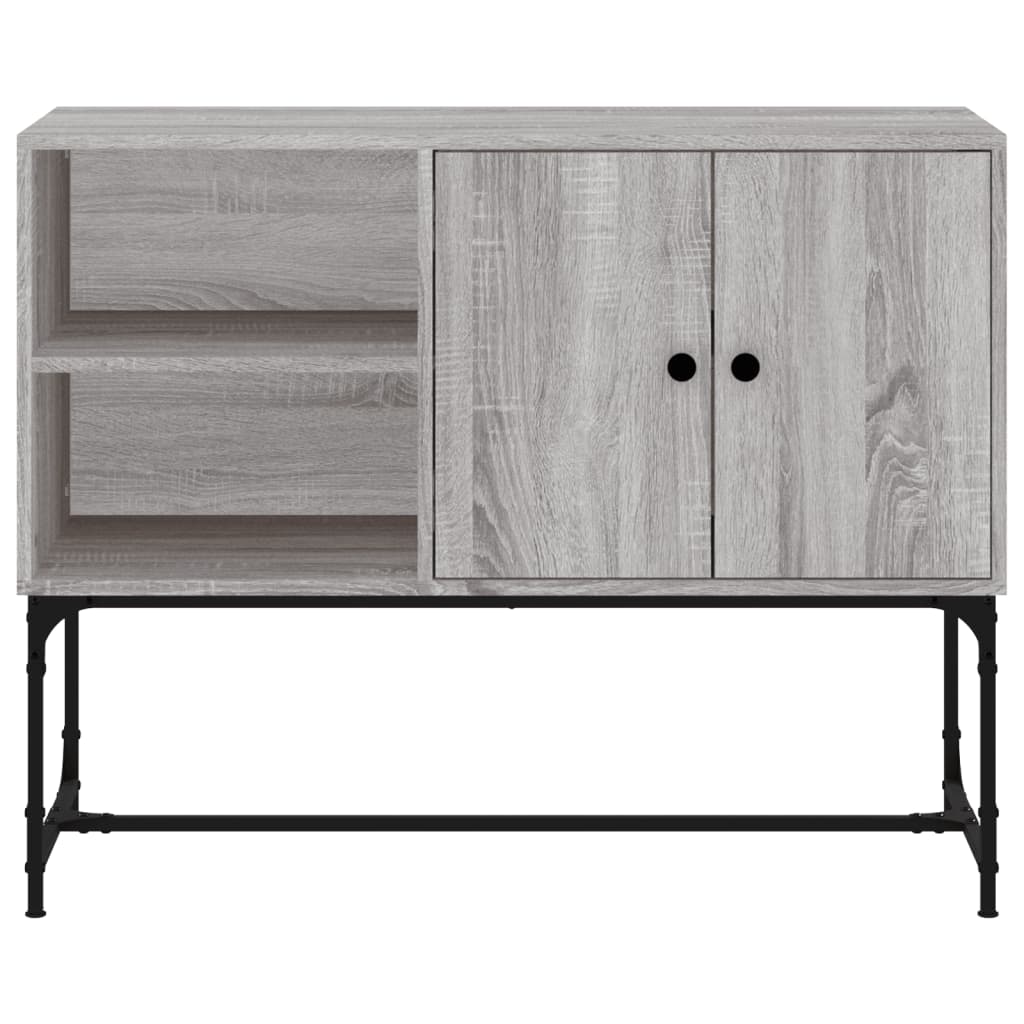Dressoir 100X40X79,5 Cm Bewerkt Hout Grijs Sonoma Eikenkleurig