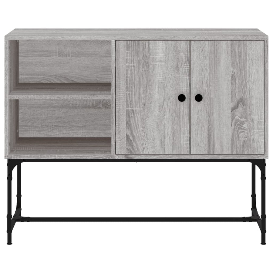 Dressoir 100X40X79,5 Cm Bewerkt Hout Grijs Sonoma Eikenkleurig