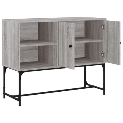 Dressoir 100X40X79,5 Cm Bewerkt Hout Grijs Sonoma Eikenkleurig
