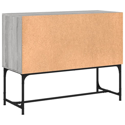 Dressoir 100X40X79,5 Cm Bewerkt Hout Grijs Sonoma Eikenkleurig