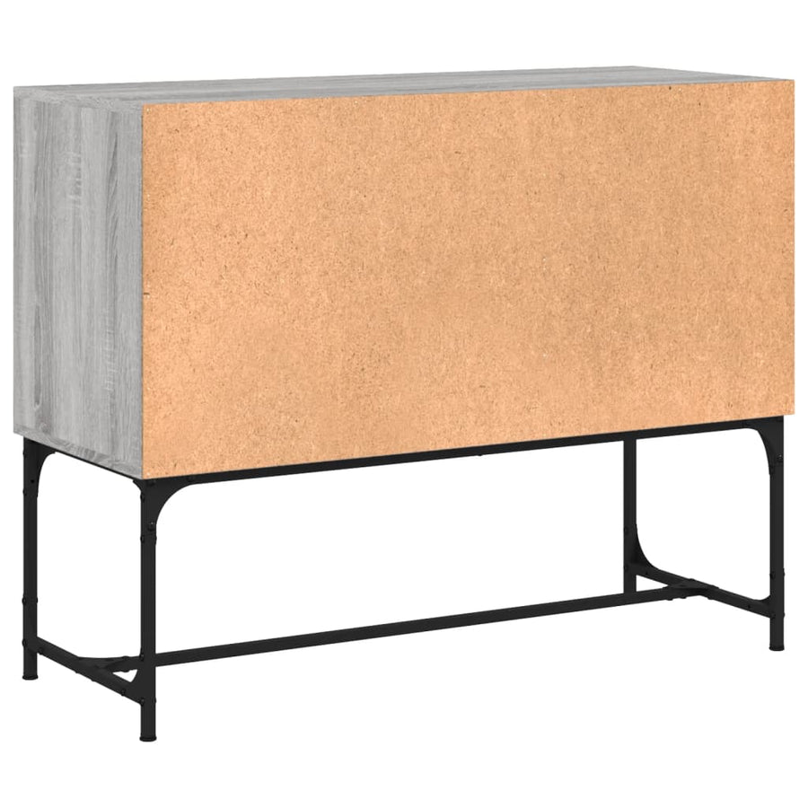 Dressoir 100X40X79,5 Cm Bewerkt Hout Grijs Sonoma Eikenkleurig
