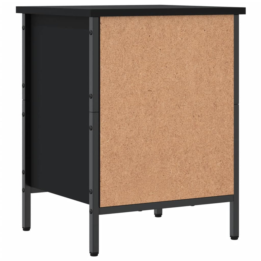 Schoenenkast 38X35X50 Cm Bewerkt Hout Zwart