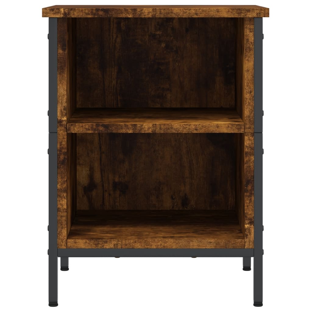Schoenenkast Bewerkt Hout Kleurig 38 x 35 x 50 cm Gerookt eiken