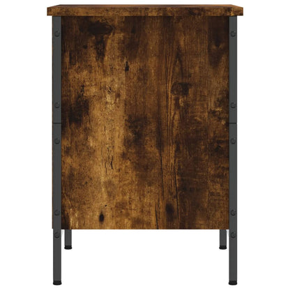 Schoenenkast Bewerkt Hout Kleurig 38 x 35 x 50 cm Gerookt eiken