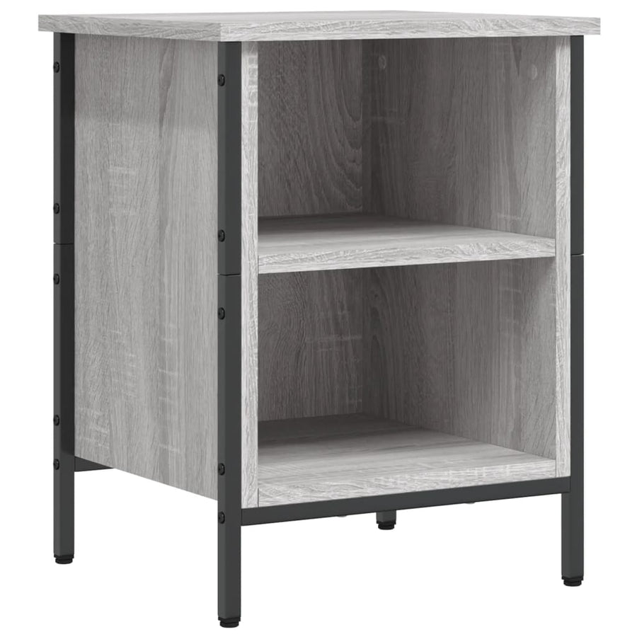 Schoenenkast 38X35X50 Cm Bewerkt Hout Grijs Sonoma Eikenkleurig