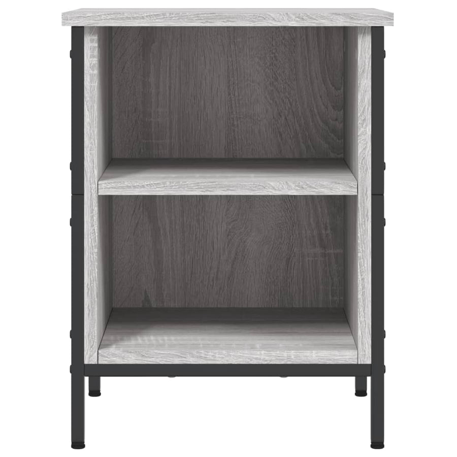 Schoenenkast 38X35X50 Cm Bewerkt Hout Grijs Sonoma Eikenkleurig
