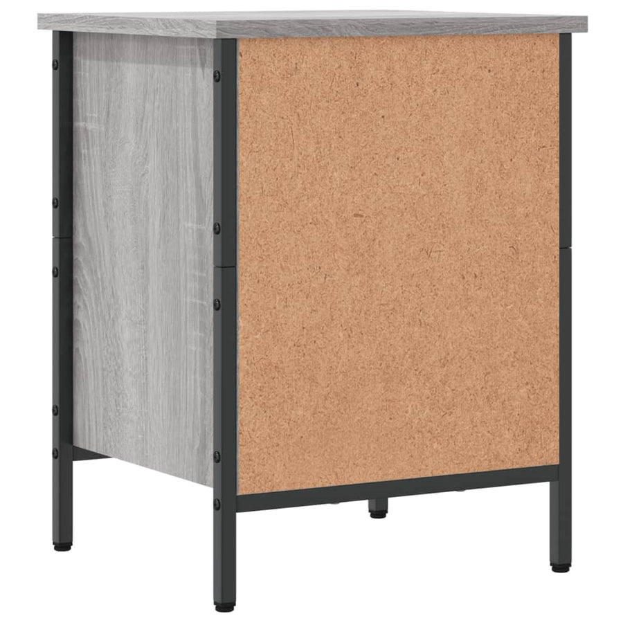 Schoenenkast 38X35X50 Cm Bewerkt Hout Grijs Sonoma Eikenkleurig