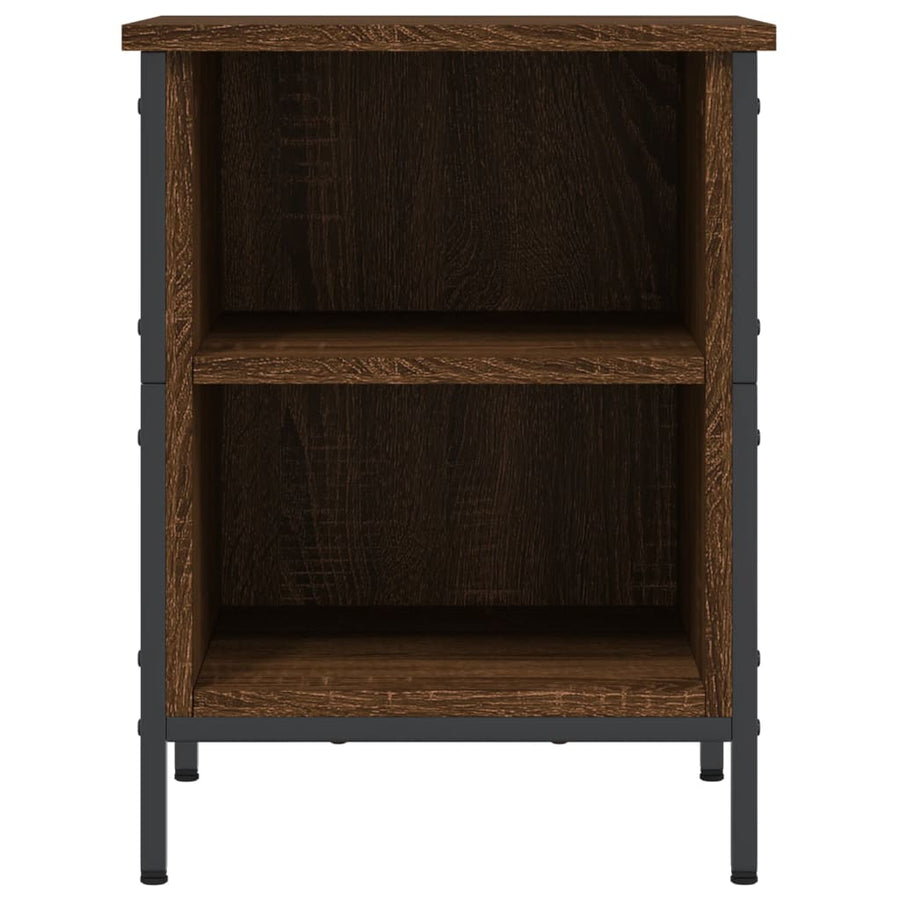 Schoenenkast Bewerkt Hout Bruin Eikenkleur 38 x 35 x 50 cm Bruineiken