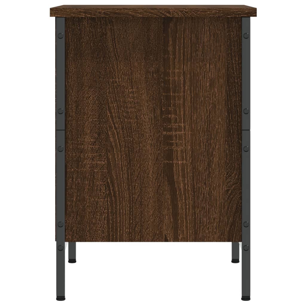 Schoenenkast Bewerkt Hout Bruin Eikenkleur 38 x 35 x 50 cm Bruineiken