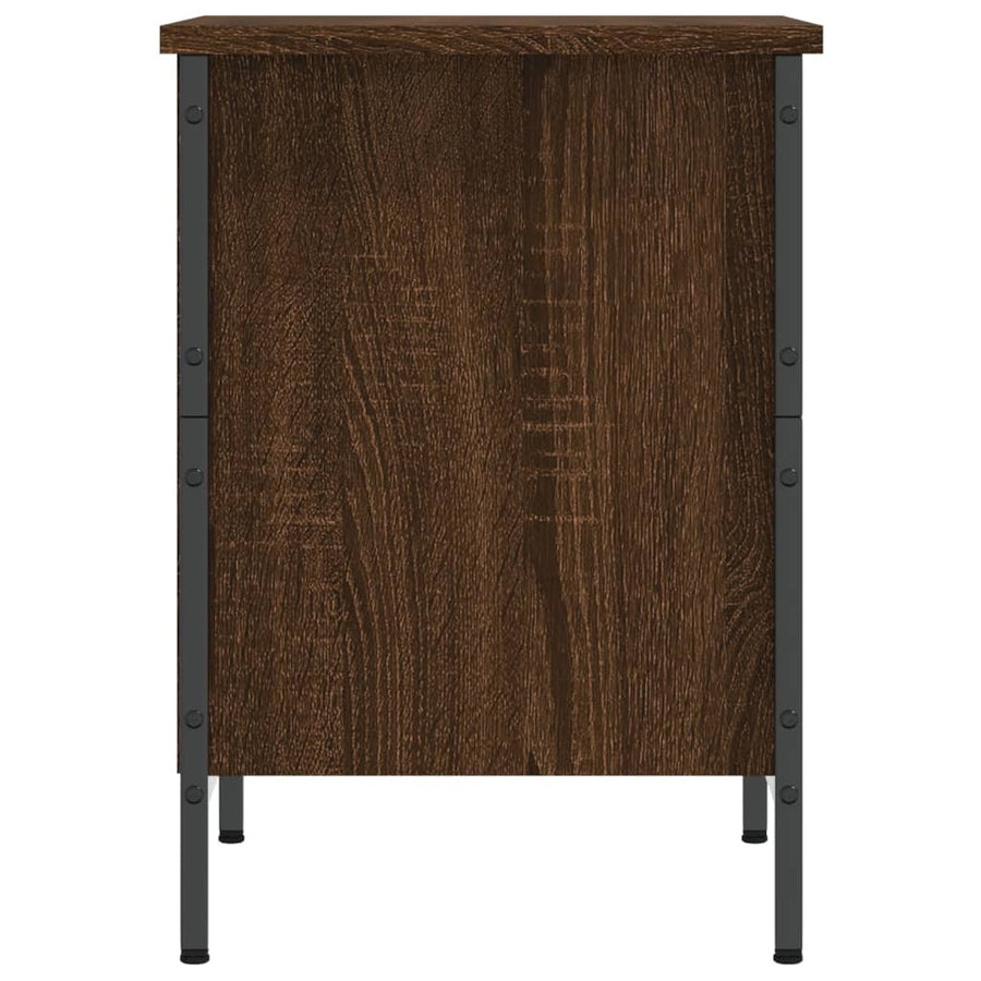 Schoenenkast Bewerkt Hout Bruin Eikenkleur 38 x 35 x 50 cm Bruineiken