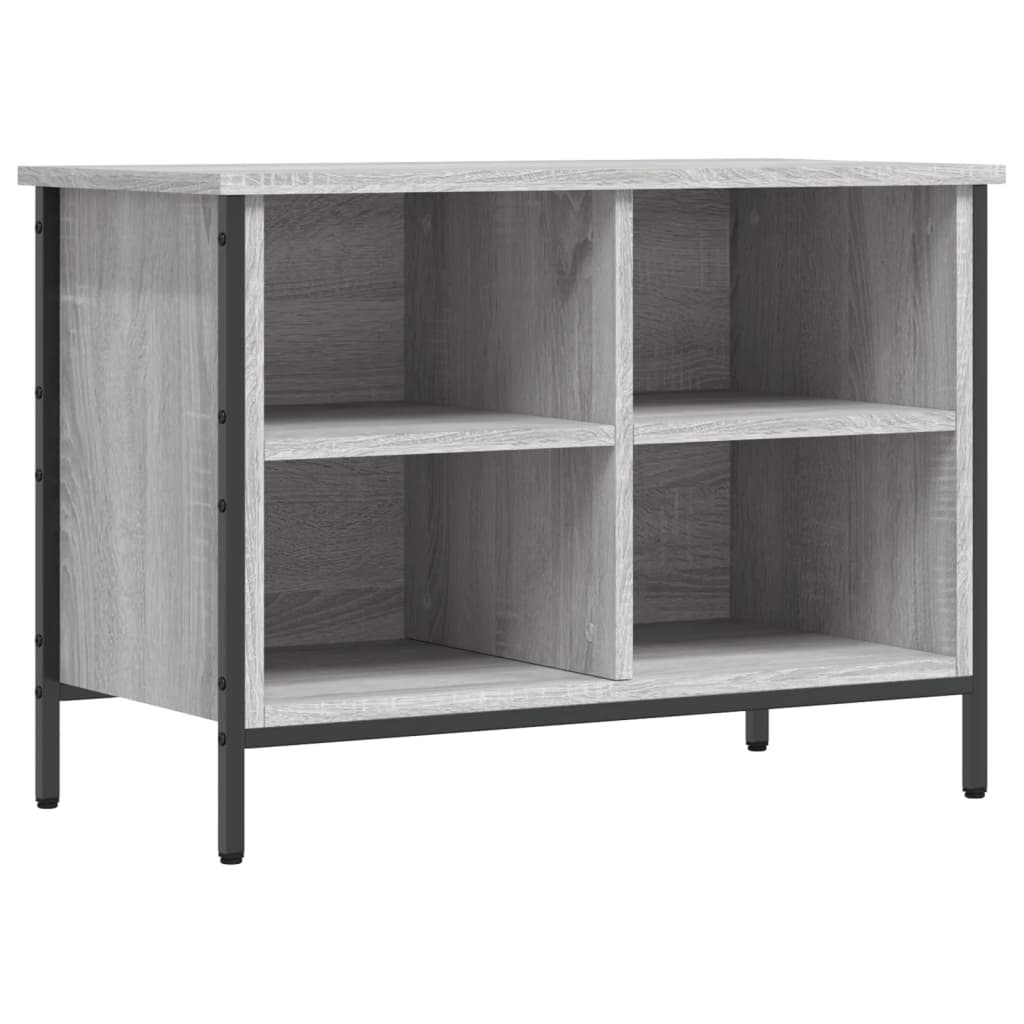 Schoenenkast Bewerkt Hout Eikenkleurig 69 x 35 x 50 cm Grijs sonoma