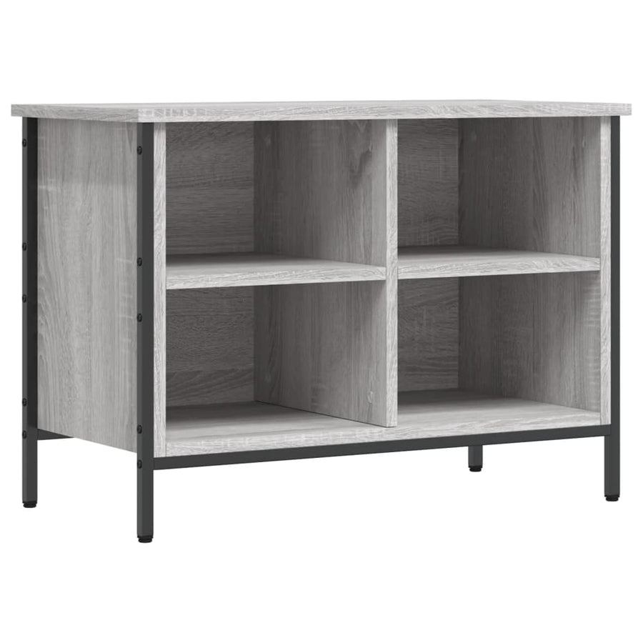 Schoenenkast Bewerkt Hout Eikenkleurig 69 x 35 x 50 cm Grijs sonoma