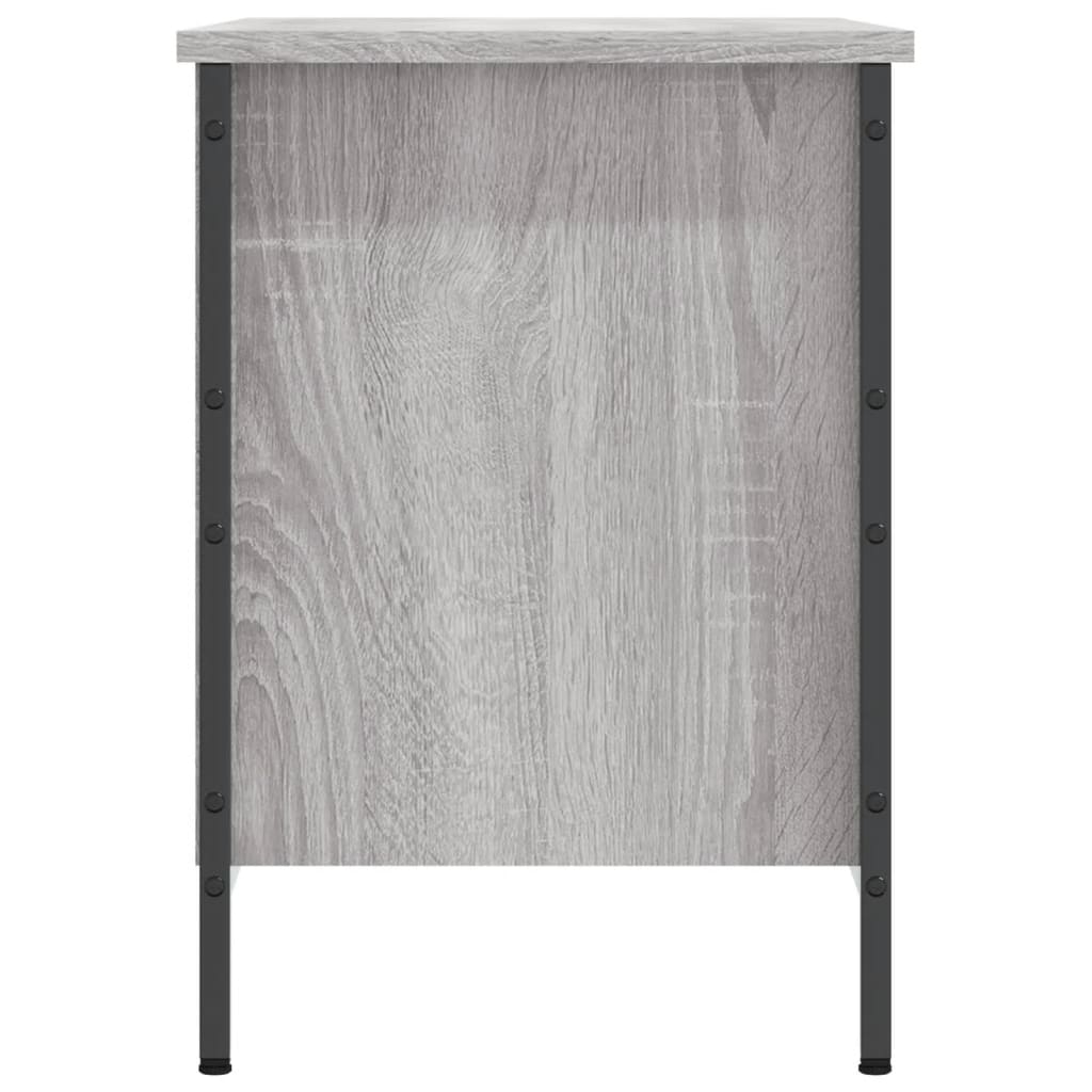 Schoenenkast Bewerkt Hout Eikenkleurig 69 x 35 x 50 cm Grijs sonoma