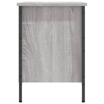 Schoenenkast Bewerkt Hout Eikenkleurig 69 x 35 x 50 cm Grijs sonoma