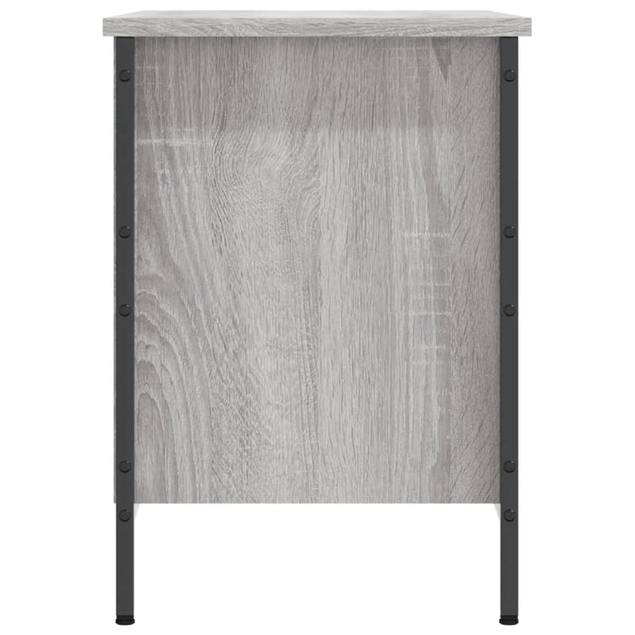 Schoenenkast Bewerkt Hout Eikenkleurig 69 x 35 x 50 cm Grijs sonoma