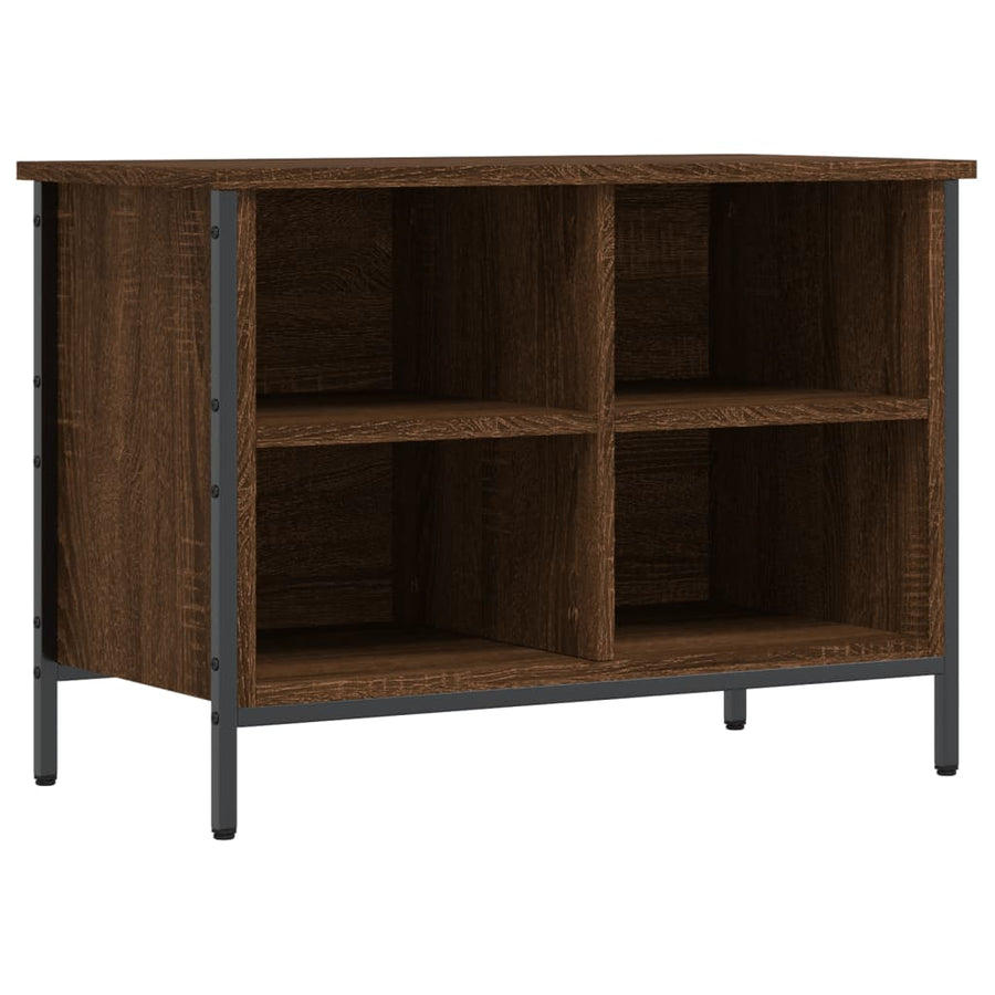 Schoenenkast 69X35X50 Cm Bewerkt Hout Bruin Eikenkleur