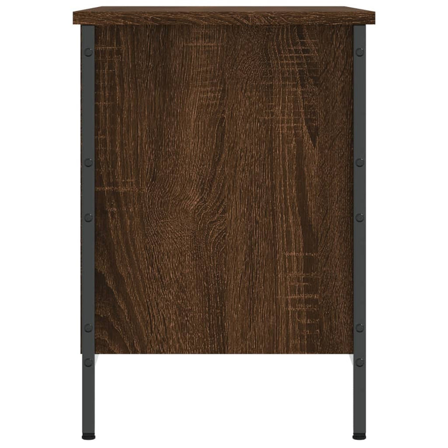 Schoenenkast 69X35X50 Cm Bewerkt Hout Bruin Eikenkleur