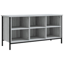Schoenenkast Bewerkt Hout Eikenkleur 100 x 35 x 50 cm Grijs sonoma