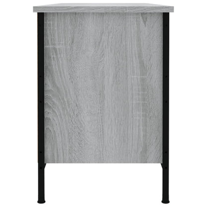 Schoenenkast Bewerkt Hout Eikenkleur 100 x 35 x 50 cm Grijs sonoma