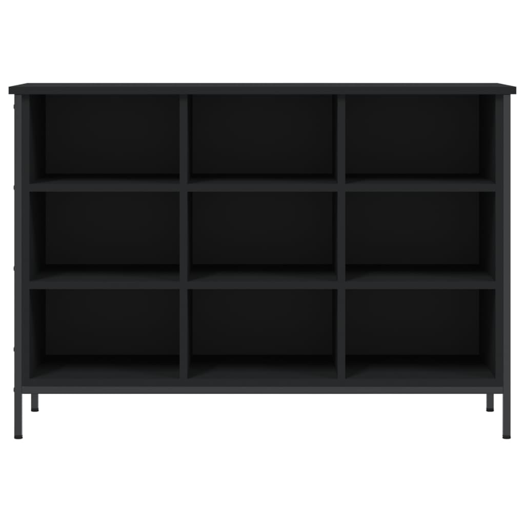Schoenenkast Bewerkt Hout 100 x 35 x 70 cm Zwart