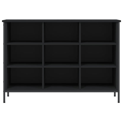 Schoenenkast Bewerkt Hout 100 x 35 x 70 cm Zwart