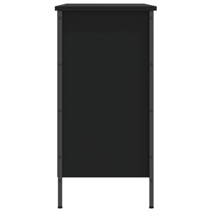 Schoenenkast Bewerkt Hout 100 x 35 x 70 cm Zwart