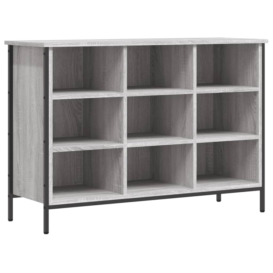 Schoenenkast 100X35X70 Cm Bewerkt Hout Grijs Sonoma Eikenkleur