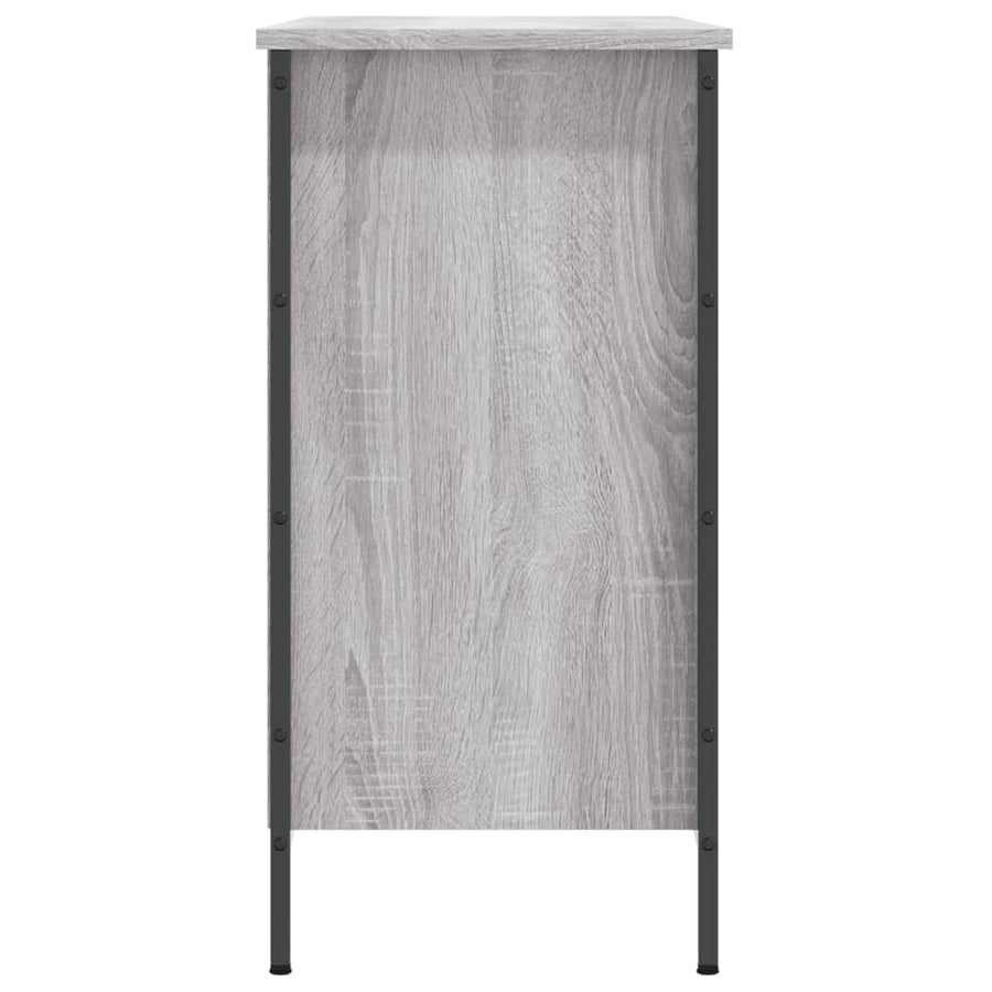Schoenenkast 100X35X70 Cm Bewerkt Hout Grijs Sonoma Eikenkleur