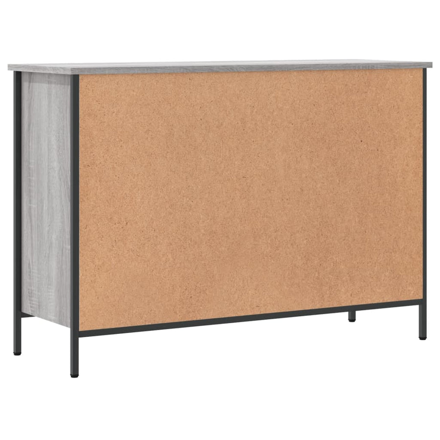 Schoenenkast 100X35X70 Cm Bewerkt Hout Grijs Sonoma Eikenkleur