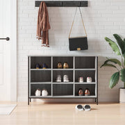 Schoenenkast 100x35x70 cm bewerkt hout grijs