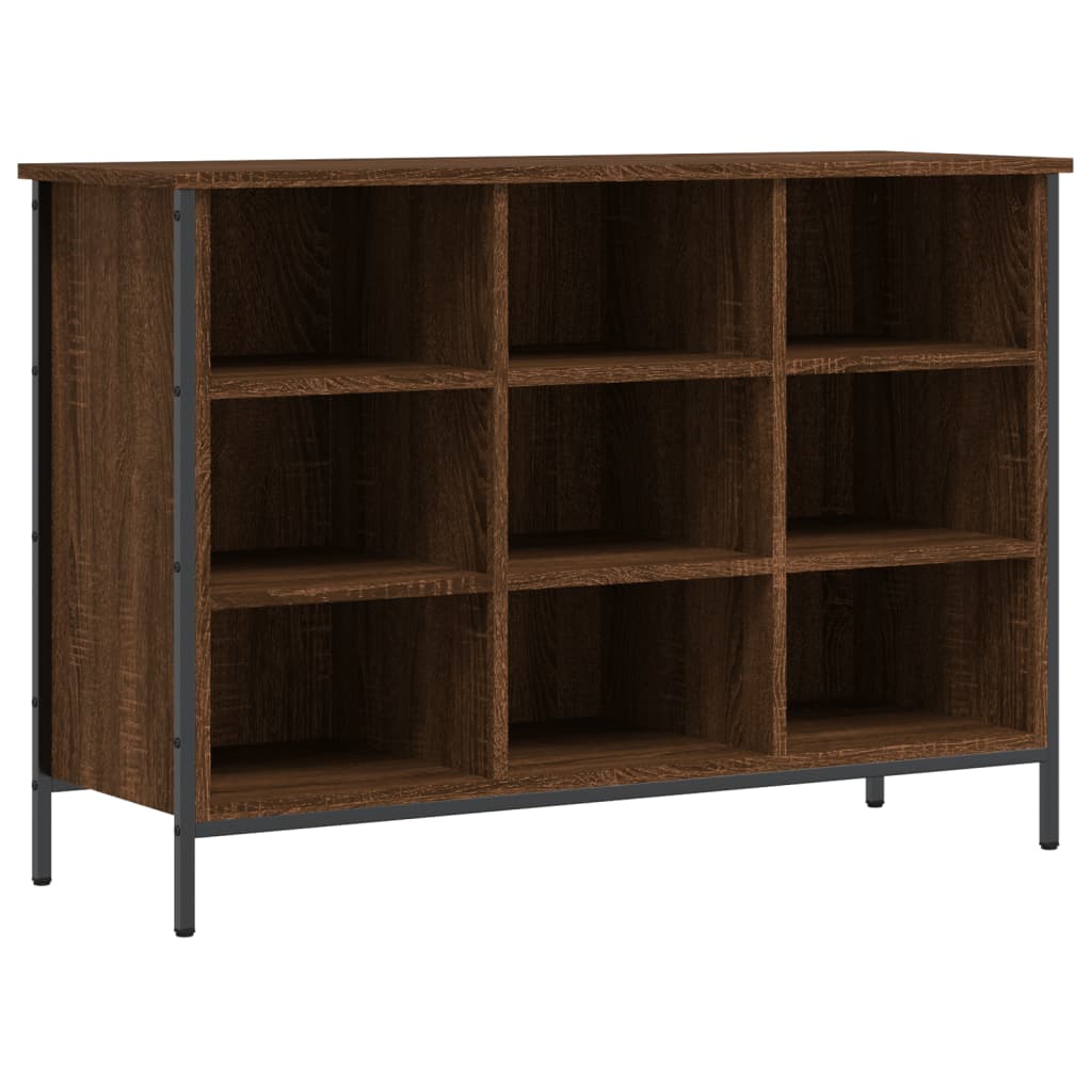 Schoenenkast Bewerkt Hout Bruin Eikenkleur 100 x 35 x 70 cm Bruineiken