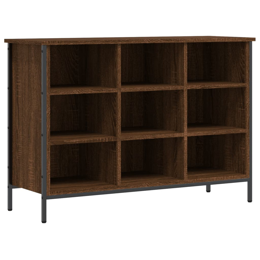 Schoenenkast Bewerkt Hout Bruin Eikenkleur 100 x 35 x 70 cm Bruineiken