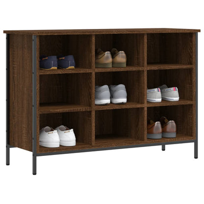 Schoenenkast Bewerkt Hout Bruin Eikenkleur 100 x 35 x 70 cm Bruineiken