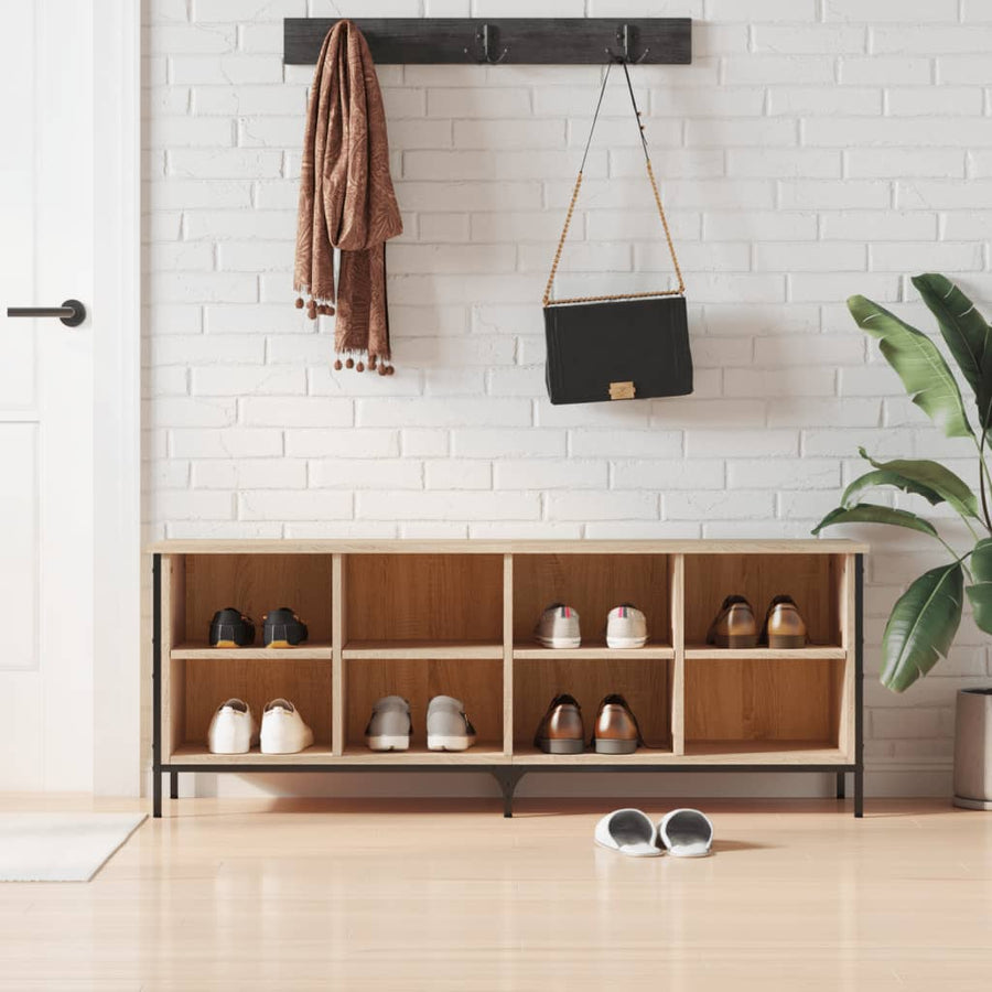 Schoenenkast 131X35X Bewerkt Hout Kleurig Sonoma Eiken 131 cm 50 cm