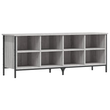 Schoenenkast Bewerkt Hout Eikenkleur 131 x 35 x 50 cm Grijs sonoma