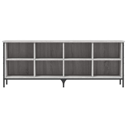 Schoenenkast Bewerkt Hout Eikenkleur 131 x 35 x 50 cm Grijs sonoma