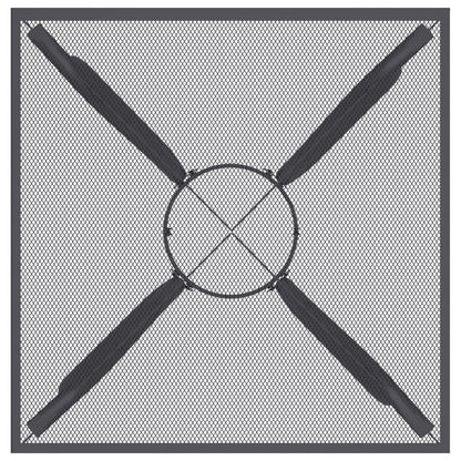 Tuintafel 50X50X72 Cm Staalgaas Antracietkleurig