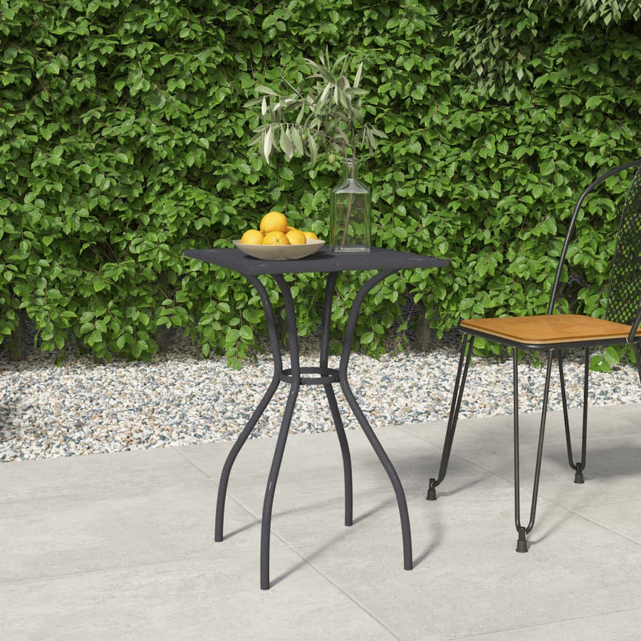 Tuintafel 50X50X72 Cm Staalgaas Antracietkleurig