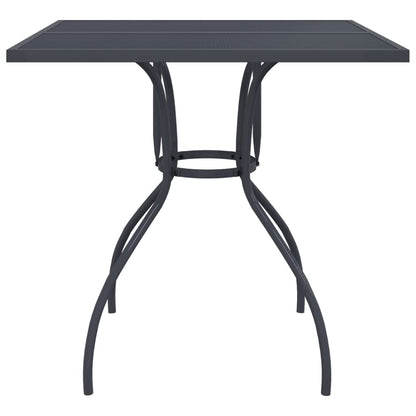 Tuintafel 80X80X72,5 Cm Staal Gaas Antracietkleurig 80 x 80 x 72.5 cm