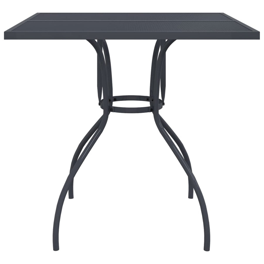 Tuintafel 80X80X72,5 Cm Staal Gaas Antracietkleurig 80 x 80 x 72.5 cm