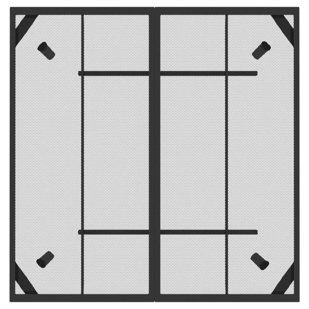 Tuintafel 100X100X72 Cm Staalgaas Antracietkleurig