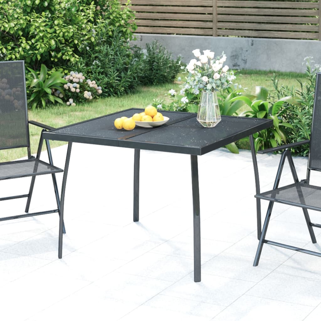 Tuintafel 100X100X72 Cm Staalgaas Antracietkleurig