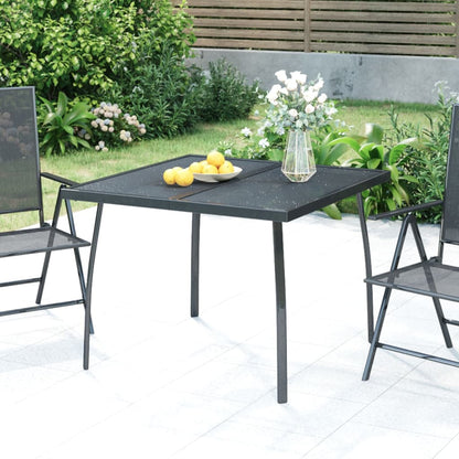 Tuintafel 100X100X72 Cm Staalgaas Antracietkleurig